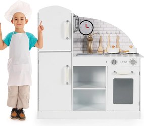 Cozinha Infantil "Piccolo Chef" em Madeira com Utensílios, Forno e Arm