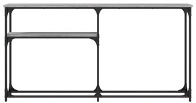 Mesa consola 145x22,5x75cm derivados de madeira cinzento sonoma