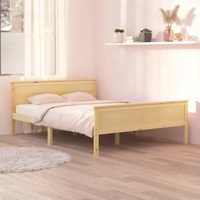 vidaXL Estrutura de cama 120x200 cm pinho maciço