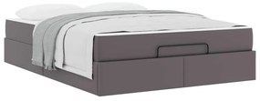 Estrutura de cama com colchão Outros Cinzeto 140 x 200 cm