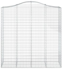 Cestos gabião arqueados 6pcs 200x50x200/220cm ferro galvanizado