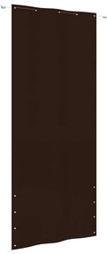 vidaXL Tela de varanda 100x240 cm tecido oxford castanho