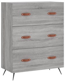 Armário alto 69,5x34x180 cm derivados de madeira sonoma cinza