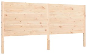 Cama sem colchão 200x200 cm madeira de pinho maciça