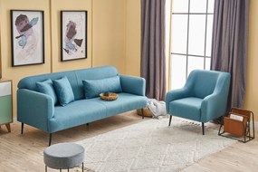 Sofá de 3 Lugares Revos – Turquesa – 200x80x100 cm