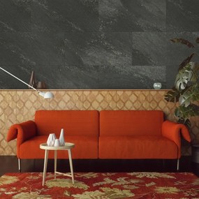431016 Grosfillex Ladrilho revest. parede Gx Wall+ 11 pcs 30x60cm pedra preto