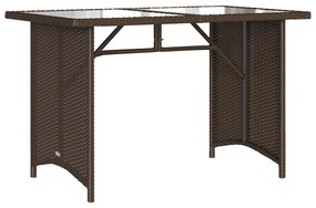 2 pcs conjunto jantar p/ jardim c/ almofadões vime PE castanho