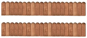 vidaXL Bordaduras em rolo 2 pcs 120 cm madeira de pinho impregnada