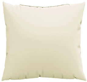 Almofadas de sofá 4 pcs 60x60 cm tecido cor creme