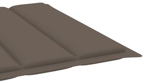 Espreguiçadeira de jardim com mesa e almofadão pinho impregnado