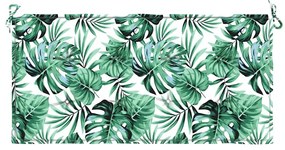 Almofadão banco jardim 120x50x4 cm tecido oxford padrão folhas