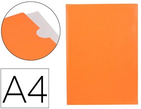 Bolsa Dossier com Separador Polipropileno Din A4 Laranja Fluor Opaco