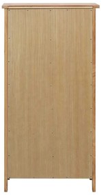 Sapateira 76x37x105 cm madeira de carvalho maciça