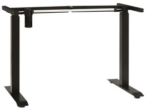 321715 vidaXL Estrutura mesa motorizada elétrica c/ altura ajustável preto