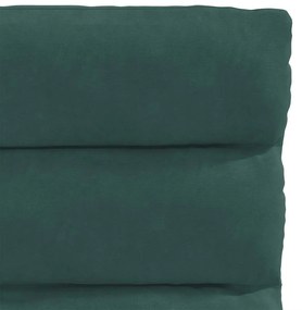 Cadeiras de jantar 2 pcs veludo verde-escuro