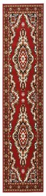 vidaXL Passadeira 80x450 cm polipropileno vermelho oriental