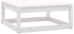 2 pcs conjunto lounge jardim c/ almofadões pinho maciço branco
