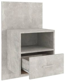 Mesa de cabeceira montagem na parede cinzento cimento
