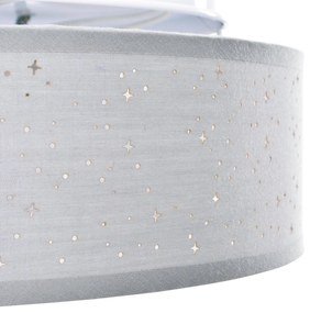 Luzes de Teto com Abajur Estelar Cinza Ø 38 cm Tecido E27