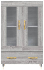 Armário alto derivados de madeira 69,5x31x115cm cinza sonoma