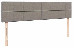 moldura de cama otomana vidaXL com tecido Taupe 180x200cm
