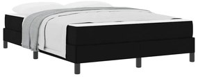 Cama Box Outros Preto 140 x 190 cm tecido