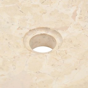 Lavatório 40x12 cm mármore creme