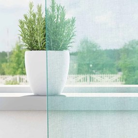 Cortinas de voile com ilhós 2 pcs turquesa