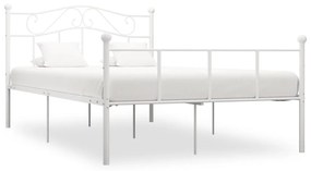 Estrutura de cama 160x200 cm metal branco