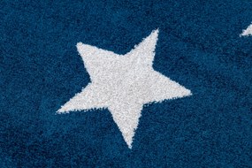 Tapete SKETCH - FA68 azul/branco - Estrelas Estrelinhas