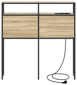 Cabeceira de armazenamento Carvalho sonoma 75 cm