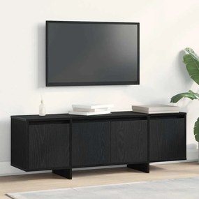 Móvel para TV vidaXL Preto Carvalho 120x30x40,5 cm Madeira engenheirad