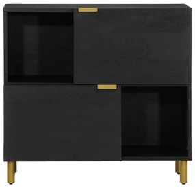 Aparador 80x33x75 cm derivados de madeira preto