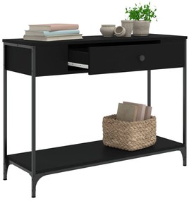 Mesa consola 100x34,5x75 cm derivados de madeira preto