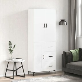 vidaXL Armário alto 69,5x34x180 cm derivados de madeira branco