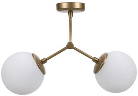 Candeeiro de Teto Damar – Amarelo e Branco – 44 x 15 cm