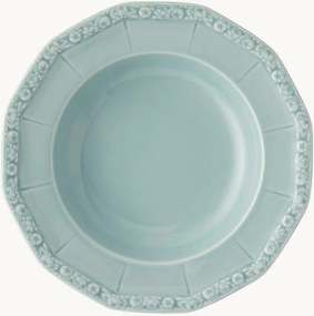Pratos de sopa em porcelana Maria Pale Mint, conjunto de 6