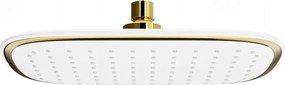Mexen D-49 chuveiro 25x19 cm, branco/dourado - 79749-25