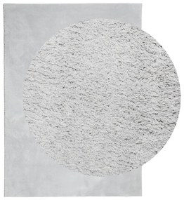 Tapete pelo curto macio e lavável HUARTE 140x200 cm cinzento
