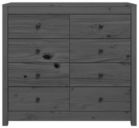 Armário de apoio 100x40x90 cm pinho maciço cinza