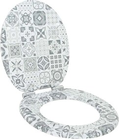 vidaXL Assento de Sanitário com Fechamento Suave 44 x 38 cm