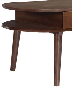 Mesa de centro 100x50x46 cm madeira de acácia maciça