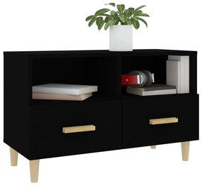 Móvel p/ TV 80x36x50 cm derivados de madeira preto