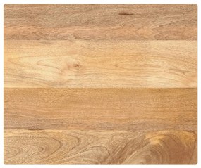 vidaXL Tampo de mesa retangular 60x50x3,8 cm mangueira maciça