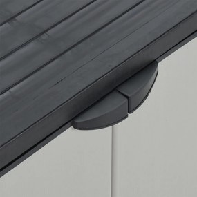 Armário de resíduos para jardim 68x40x85 cm PP cinzento e preto