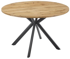 Mesa Jantar OLITE 120, metal, tampo DM vintage, 120 cms diâmetro