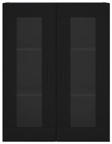 Armário de parede 69,5x34x90 cm preto