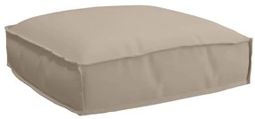 vidaXL Almofada de Palete pra Assento Taupe 50x50x12 cm Tecido Oxford