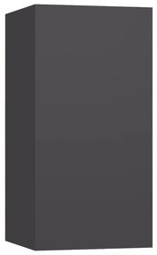 Móveis de TV 4 pcs 30,5x30x60 cm derivados de madeira cinzento