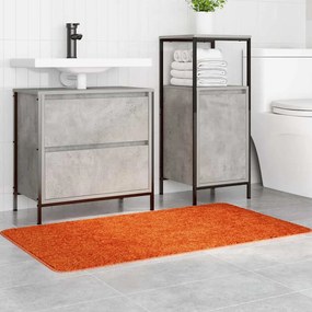 Tapete de Banho Retangular Laranja 70x120 cm Polipropileno Antiderrapa